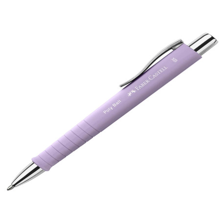 Penna a sfera a scatto Poly Ball Urban - punta 0,7 mm - fusto sweet lila - Faber-Castell