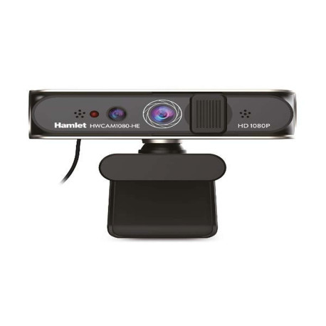 WEBCAM USB 1080P A COLORI E A INFRAROSSI CON RICONOSCIMENTO FACCIALE MIC E PRIVACY COVER SCORREVOLE. COMPATIBILE CON WINDOWS HE