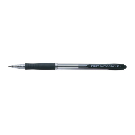 Penna a sfera a scatto Super Grip - punta fine 0,7 mm - nero - Pilot
