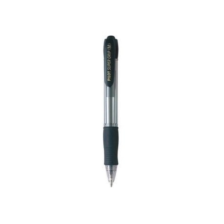 Penna a sfera a scatto Supergrip  - punta media 1,0mm - nero - pilot