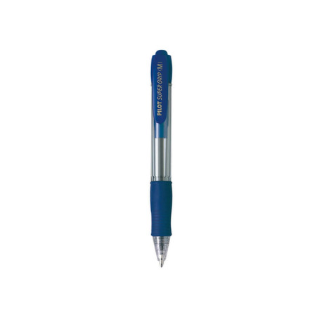 Penna a sfera a scatto Supergrip - punta media 1,0mm - blu - pilot
