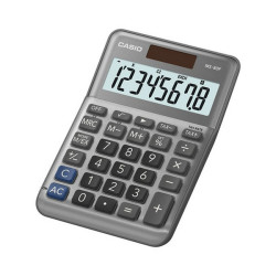 Casio MS-80F, Desktop, Calcolatrice di base, 8 cifre, Batteria/Solare, Grigio