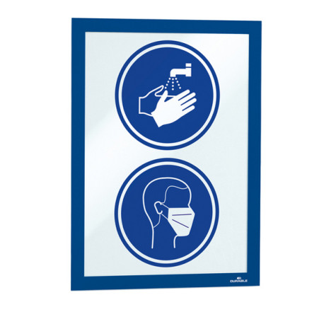Cornice espositiva Duraframe® - A4 - 21 x 29,7 cm - blu - Durable