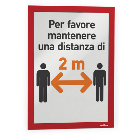 Cornice espositiva Duraframe® - A4 - 21 x 29,7 cm - rosso - Durable