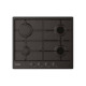 Candy Timeless CHW6BRBB - Piano cottura a gas - 4 piastre - Nicchia - larghezza: 56 cm - prof. 48 cm - nero - nero