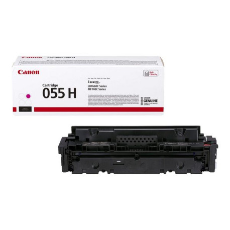 Canon 055 H - Alta capienza - magenta - originale - cartuccia toner - per imageCLASS LBP664, MF745- i-SENSYS LBP663, LBP664, MF