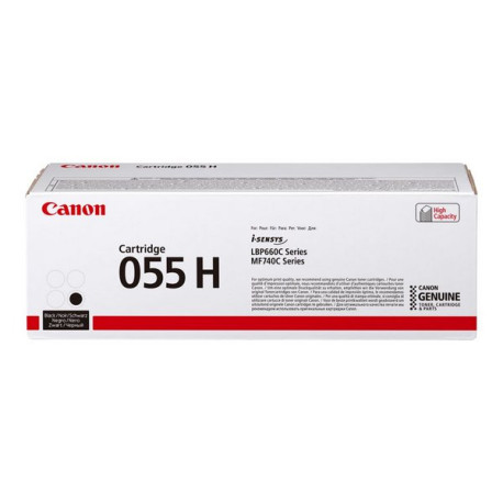Canon 055 H - Alta capienza - nero - originale - cartuccia toner - per imageCLASS LBP664, MF745- i-SENSYS LBP663, LBP664, MF742
