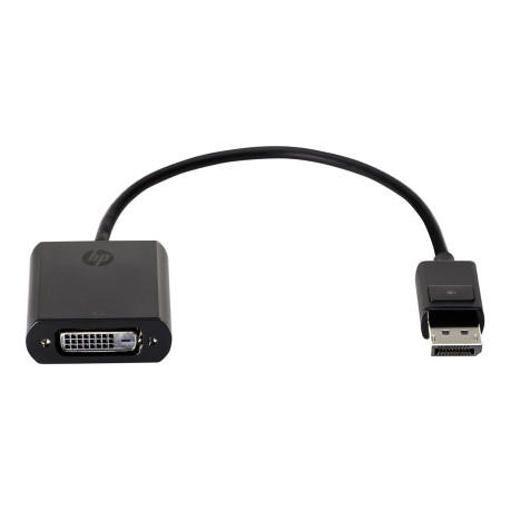 HP DisplayPort to DVI-D Adapter - Adattatore DisplayPort - legame singolo - DisplayPort (M) a DVI-D (F) - 19 cm - chiusura agga