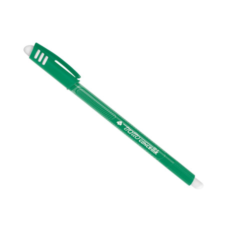 Penna a sfera cancellabile Cancellik - punta 1,0mm - verde - Tratto