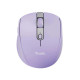 Trust  OZAA MOUSE WIRELESS RICARICABILE SILENZIOSO CON DOPPIA CONNESSIONE BT + WL 2,4GHZ - 60% PLASTICA RICICLATA - VIOLA
