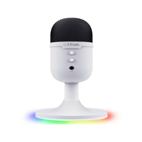 Trust - GXT 234W YUNIX MICROFONO USB RGB GAMING COMPATIBILE PLAYSTATION, PC, MAC - BIANCO