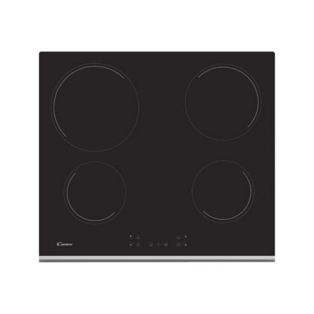 Candy CH64XB - Piano cottura in vetroceramica - 4 piastre - Nicchia - larghezza: 56 cm - prof. 49 cm - nero