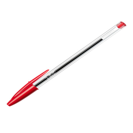 Penna a sfera Cristal  - punta media 1,0mm - rosso - Bic - conf. 50 pezzi