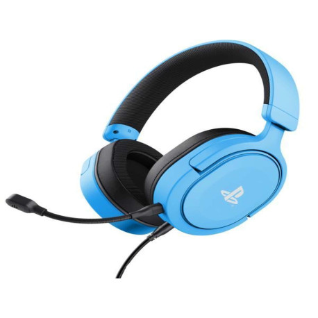 Trust GXT 498 FORTA CUFFIE GAMING CERTIFICATE PLAYSTATION - 85% PLASTICA RICICLATA - BLU