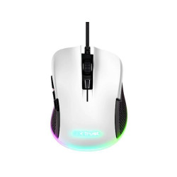 Trust GXT 922 YBAR MOUSE GAMING RGB - 68% PLASTICA RICICLATA - BIANCO