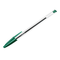 Penna a sfera Cristal  - punta media 1,0mm - verde - Bic - conf. 50 pezzi