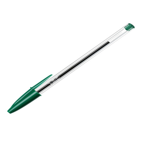 Penna a sfera Cristal  - punta media 1,0mm - verde - Bic - conf. 50 pezzi