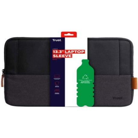 Trust LISBOA CUSTODIA RESISTENTE PER LAPTOP FINO A 13.3' - NERO