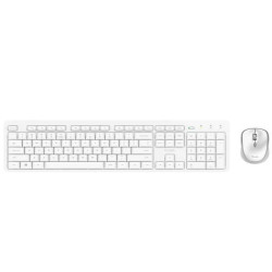 Trust ODY II SET TASTIERA E MOUSE WIRELESS SILENZIOSI - LAYOUT ITALIANO - BIANCO - GARANZIA 5 ANNI