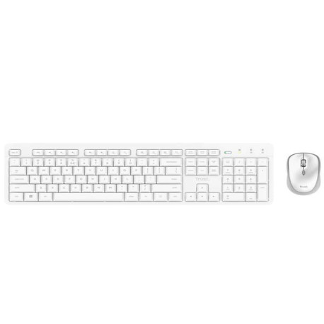 Trust ODY II SET TASTIERA E MOUSE WIRELESS SILENZIOSI - LAYOUT ITALIANO - BIANCO - GARANZIA 5 ANNI