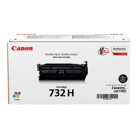 Canon 732 BK H - Alta capienza - nero - originale - cartuccia toner - per i-SENSYS LBP7780Cx