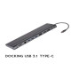USB3.1 TYPE C TO 3 USB3.0+SD+RJ45+DP+HDMI