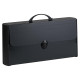 Valigetta polionda Total Black - 28 x 43 cm - dorso rigido 8,5 cm - PPL - nero - Favorit