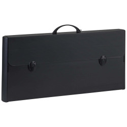 Valigetta polionda Total Black - 37 x 60 cm - dorso rigido 5 cm - PPL - nero - Favorit