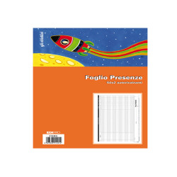 Blocco presenze mensili - 21 x 30cm - 50/50 fogli autoricalcanti - Edipro