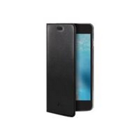 Celly Air Pelle AIRPELLE800BK - Flip cover per cellulare - vera pelle, fibra di vetro - per Apple iPhone 7