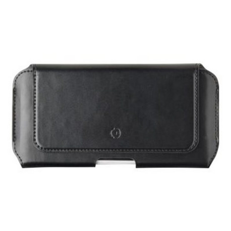 Celly Belt pro XL - Borsa tracolla per cellulare - similpelle - nero