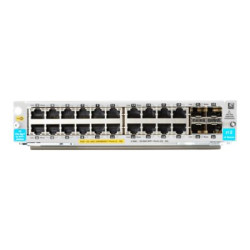 HPE - Modulo di espansione - Gigabit Ethernet (PoE+) x 20 + Gigabit Ethernet / 10 Gigabit SFP+ x 4 - per HPE Aruba 5406R, 5406R
