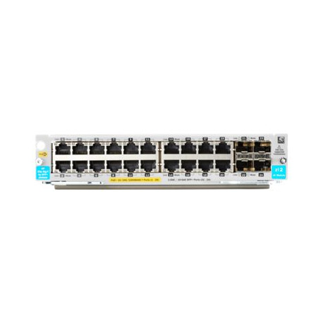 HPE - Modulo di espansione - Gigabit Ethernet (PoE+) x 20 + Gigabit Ethernet / 10 Gigabit SFP+ x 4 - per HPE Aruba 5406R, 5406R