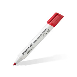 Pennarelli Lumocolor whiteboard 351 - punta tonda - tratto 2 mm - rosso - Staedtler