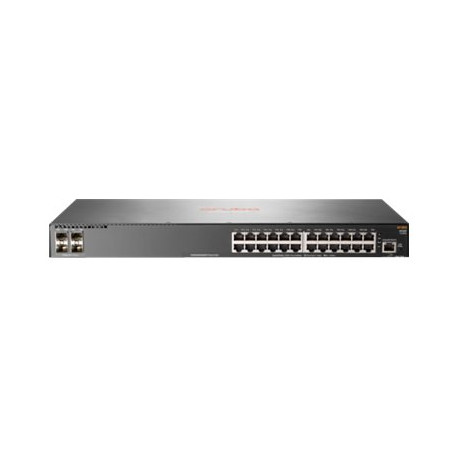 HPE Aruba 2930F 24G 4SFP+ - Switch - L3 - gestito - 24 x 10/100/1000 + 4 x 1 Gigabit / 10 Gigabit SFP+ (uplink) - montabile su 