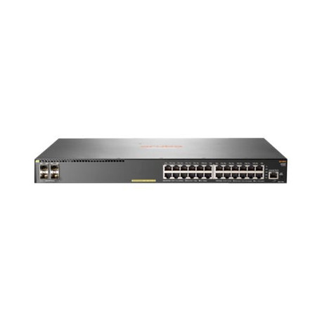 HPE Aruba 2930F 24G PoE+ 4SFP - Switch - L3 - gestito - 24 x 10/100/1000 (PoE+) + 4 x Gigabit SFP (uplink) - montabile su rack 
