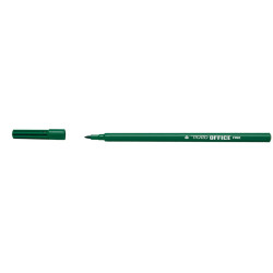Pennarelli Office - punta feltro - punta fine -  tratto 0,7 mm - verde - Tratto - conf. 12 pezzi