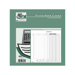 Blocco prima nota cassa entrate/uscite/Iva - 50/50 fogli autoricalcanti - 31 x 21cm - Edipro