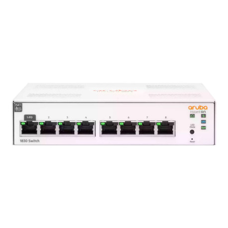 HPE Aruba Instant On 1830 8G Switch - Switch - intelligente - 8 x 10/100/1000 - desktop