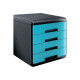ARDA Mydesk - Cassettiera - 4 cassetti - turchese opaco