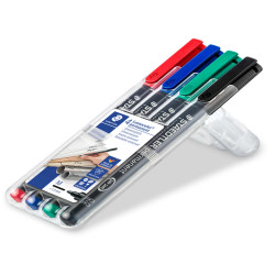 Pennarello Astucci Lumocolor Permanent 317 - punta 1,0mm - 4 colori  - Staedtler