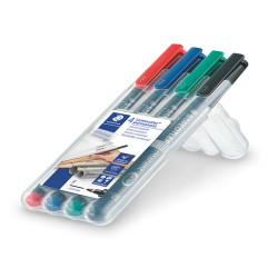 Pennarello Astucci Lumocolor Permanent 318 - punta 0,6 mm - colori assortiti - Staedtler