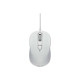 ASUS MU101C Blue Ray Silent - Mouse - per destrorsi e per sinistrorsi - ottica - 3 pulsanti - cablato - USB - bianco