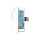 Celly WALLY800WH - Flip cover per cellulare - plastica, similpelle - bianco - per Apple iPhone 7