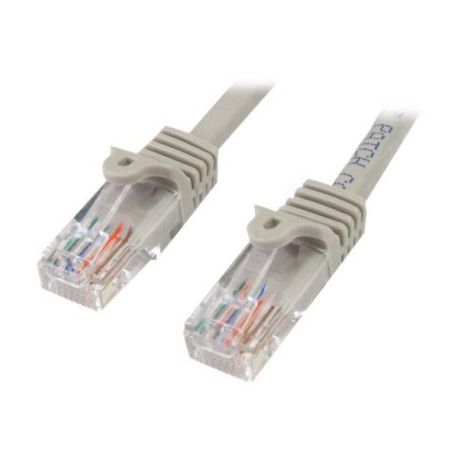 StarTech.com Cavo di rete CAT 5e - Cavo Patch Ethernet RJ45 UTP Grigio da 1m  antigroviglio - Cavo RJ45 M/M Cat 5e (45PAT1MGR) 