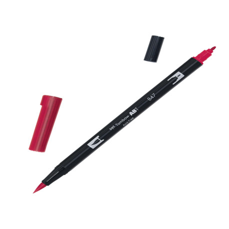 Pennarello Dual Brush 847 - crimson - Tombow