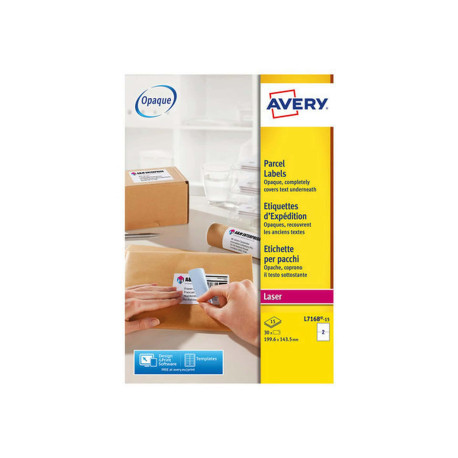 Avery - Bianco - 199.6 x 143.5 mm 30 etichette (15 foglio(i) x 2) Etichette per indirizzi