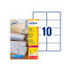 Avery - Bianco - 99.1 x 57 mm 1000 etichette (100 foglio(i) x 10) Etichette per indirizzi