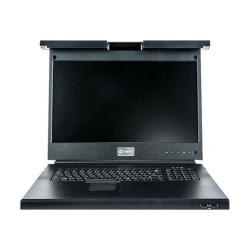 Avocent Local Rack Access - Console KVM con switch KVM - 8 porte - USB - 19" (18.5" visualizzabile) - montabile in rack - 1366 