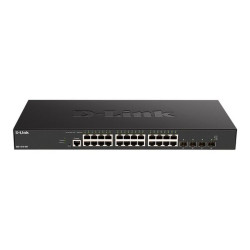 D-Link DXS 1210-28T - Switch - intelligente - 24 x 10GBase-T + 4 x 25 Gigabit SFP28 - montabile su rack